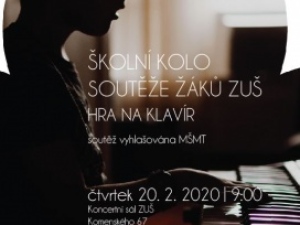 Školní kolo soutěže žáků ZUŠ - hra na klavír