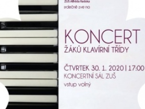 Koncert žáků klavírní a akordeonové třídy