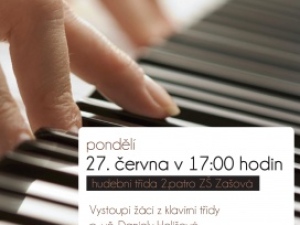 Závěrečný koncert klavírní třídy p.uč. D.Holišové - pobočka Zašová