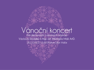 Vánoční koncert - pobočka Vidče