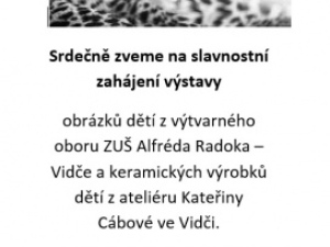 Výstava výtvarného oboru - pobočka Vidče