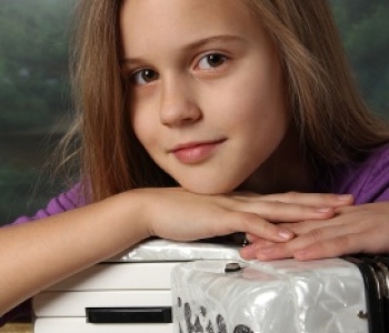 Malá akordeonistka Eliška Hasalíková stříbrná na mezinárodní soutěži 