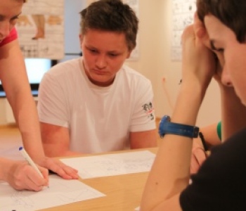 Studenti animace na workshopu Zuzany Bahulové