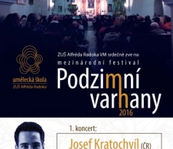 První koncert festivalu Podzimní varhany se blíží - upoutávka Regionální televize CZ