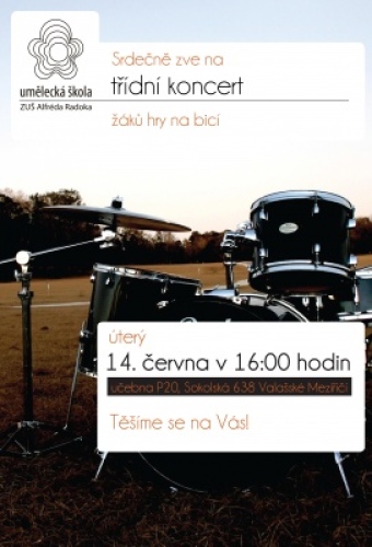 Koncert žáků hry na bicí