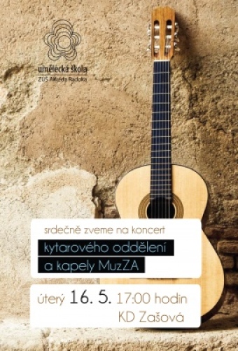 koncert kytarového oddělení a kapely MuzZA - Zašová