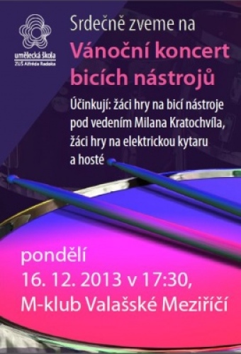Video z vánočního koncertu bicích nástrojů (youtube)