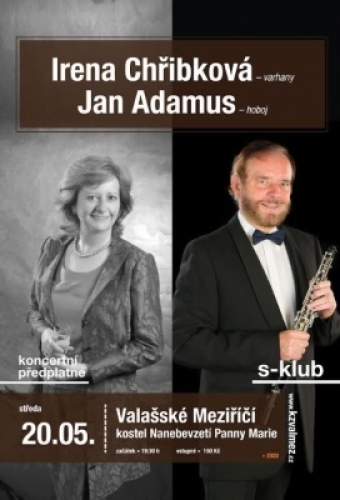 ZRUŠENO | Irena Chřibková - varhany & Jan Adamus - hoboj
