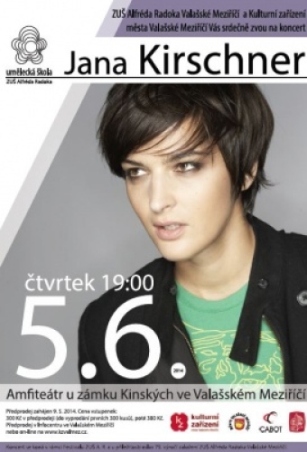 Koncert Jany Kirschner 5. 6. 2014 v Amfiteátru ve Valašském Meziříčí 