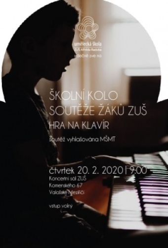 Školní kolo soutěže žáků ZUŠ - hra na klavír