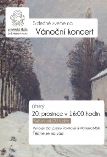 Vánoční koncert - pobočka Vidče