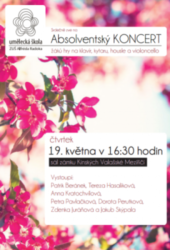Absolventský koncert - sál zámku Kinských VM