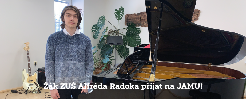 Žák ZUŠ Alfréda Radoka přijat na JAMU!