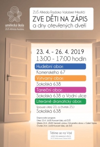 ZUŠ Alfréda Radoka otevírá své dveře novým žákům