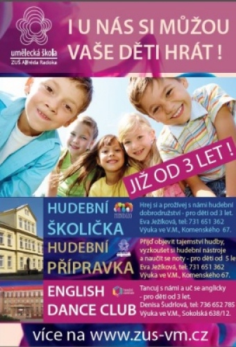 Otvíráme HUDEBNÍ PŘÍPRAVKY pro děti od 3, 4, 5 a 6-ti let