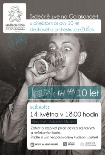 Galakoncert JazzZUŠák slaví 10 let!
