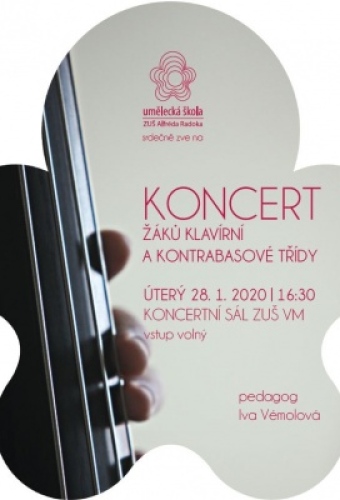 Koncert žáků klavírní a kontrabasové třídy