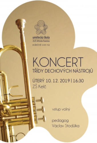 Koncert žáků ze třídy dechových nástrojů