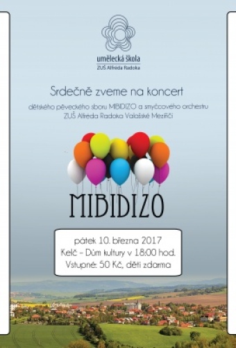 Koncert dětského pěveckého sboru MIBIDIZO a smyčcového orchestru ZUŠ Alfréda Radoka VM