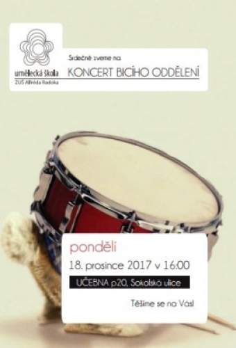 Vánoční koncert bicího oddělení