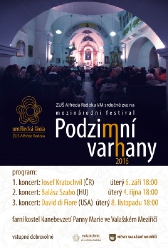 Mezinárodní varhanní festival Podzimní varhany 2016