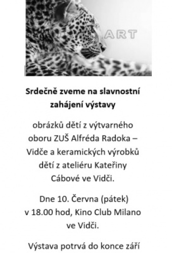 Výstava výtvarného oboru - pobočka Vidče